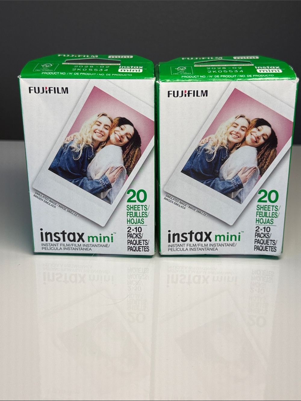 Fujifilm Instax Mini Film set of Two, new